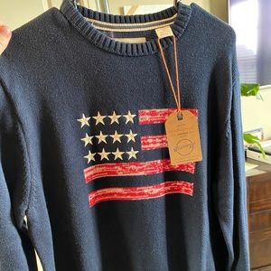 Weatherproof Vintage American Flag Sweater NWT (M)